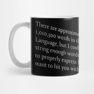 too many words in english language Mug